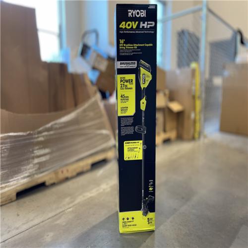 NEW! - 40V HP Brushless 16 in. Cordless Carbon Fiber Shaft Attachment Capable String Trimmer with 4.0 Ah Battery and Charger