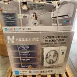 Phoenix NEW Hessaire DIY 22 SEER2 12 000 BTU Wi-Fi 1-Ton Ductless Mini Split Air Conditioner and Heat Pump Variable Speed Inverter-115-Volt (SEALED)