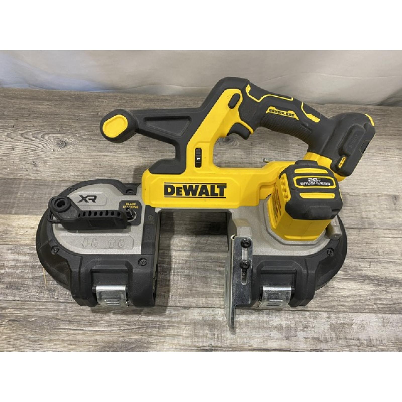 AS-IS DEWALT 20-Volt MAX 3-3/8 in. Cordless Brushless Bandsaw (Tool-Only)