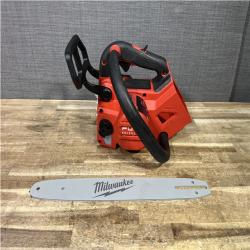 Houston Location AS-IS Milwaukee FUEL 14 in. 18V Lithium-Ion Brushless Cordless Battery Top Handle Chainsaw (Tool Only)