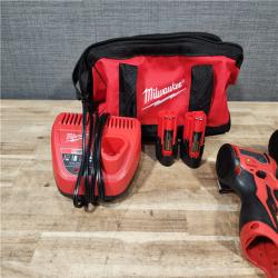 HOUSTON LOCATION - AS - IS Milwaukee 2 Tool Combo Kit W/ (2) Battery & Charger