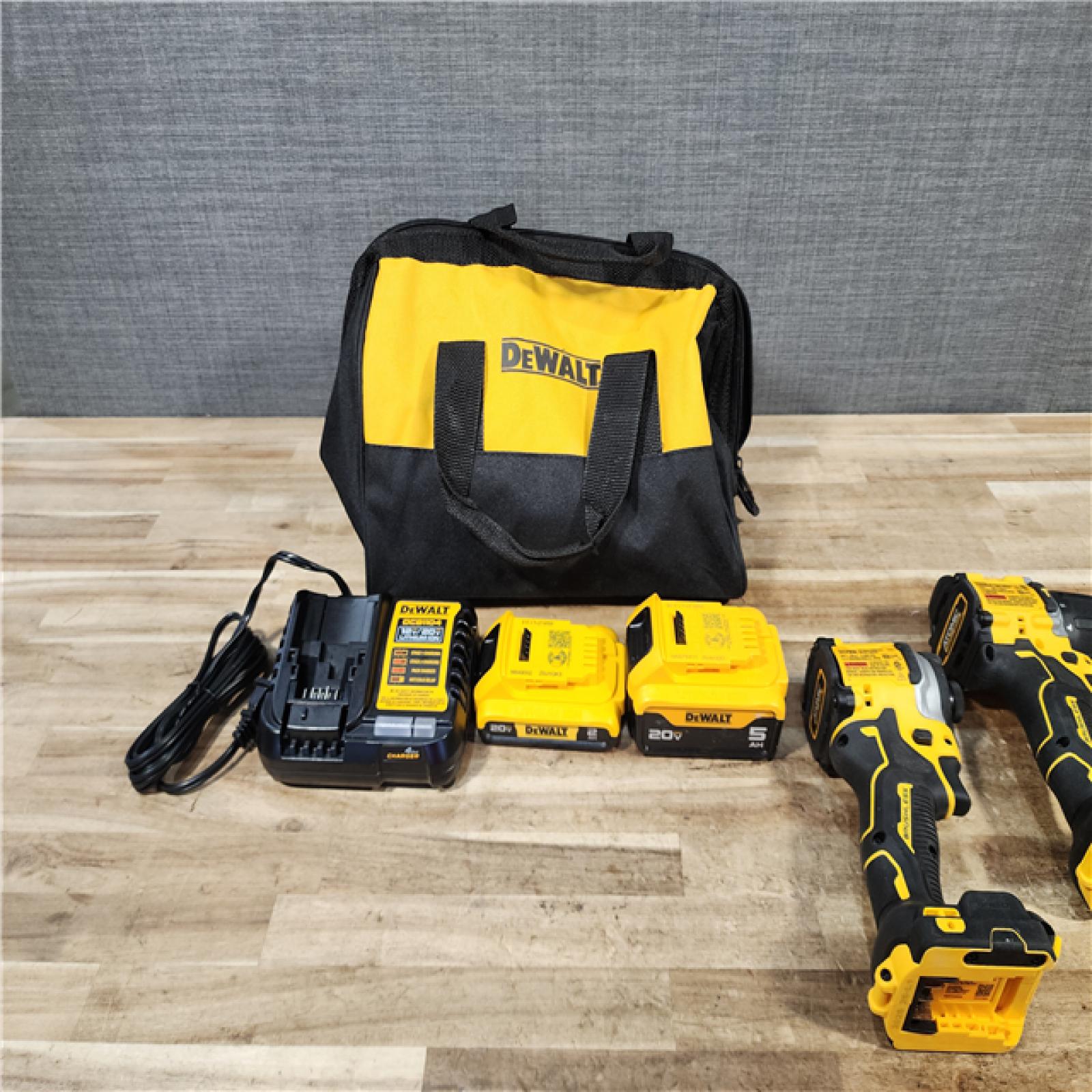 HOUSTON LOCATION - AS - IS DEWALT 2 TOOL COMBO KIT W/ (2) BATTERY & CHARGER