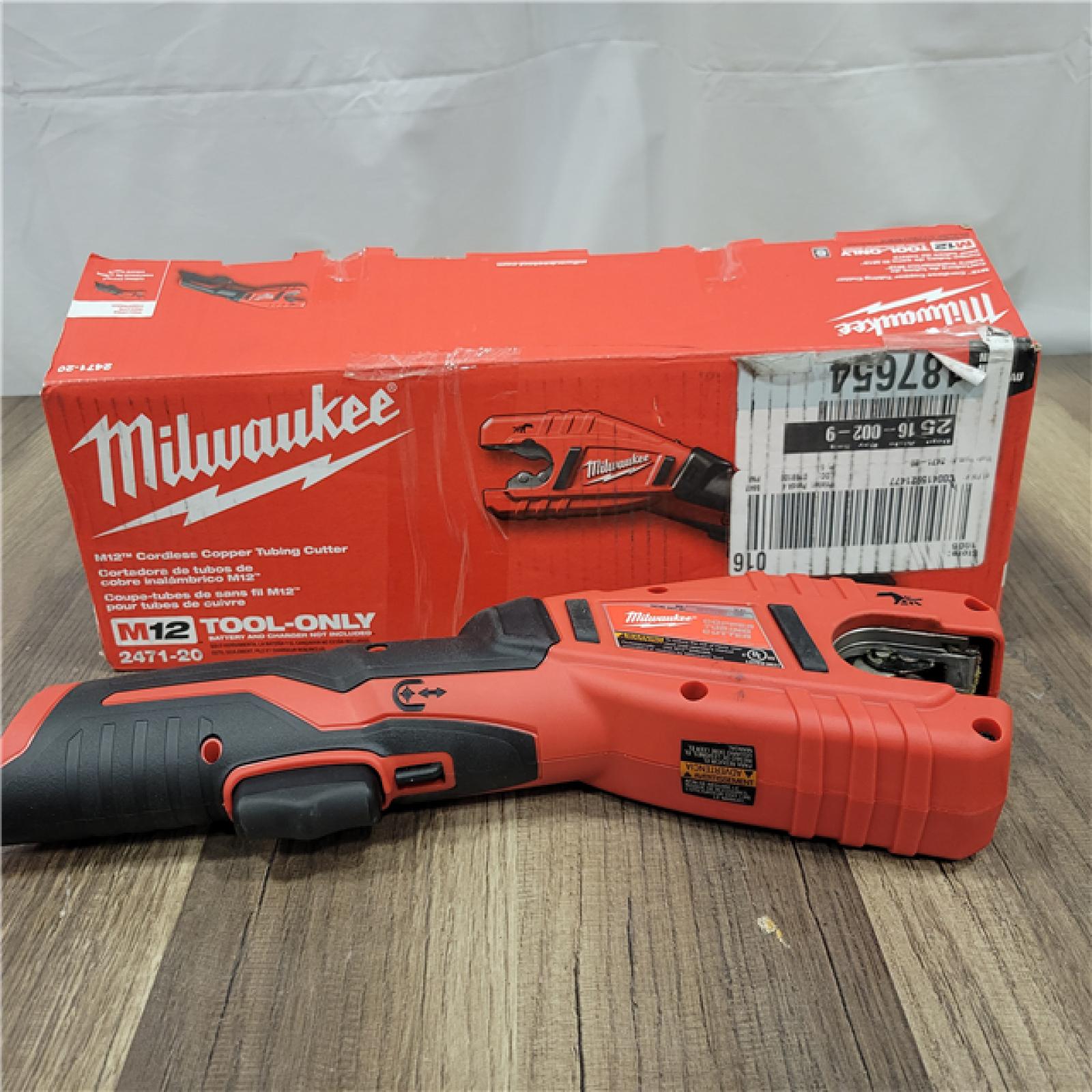 AS-IS Milwaukee M12 12V Lithium-Ion Cordless Copper Tubing Cutter (Tool-Only)