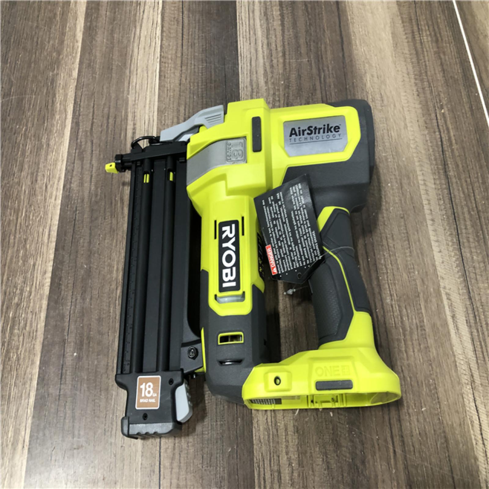 AS-IS RYOBI ONE+ 18V 18-Gauge Cordless AirStrike Brad Nailer (Tool Only)