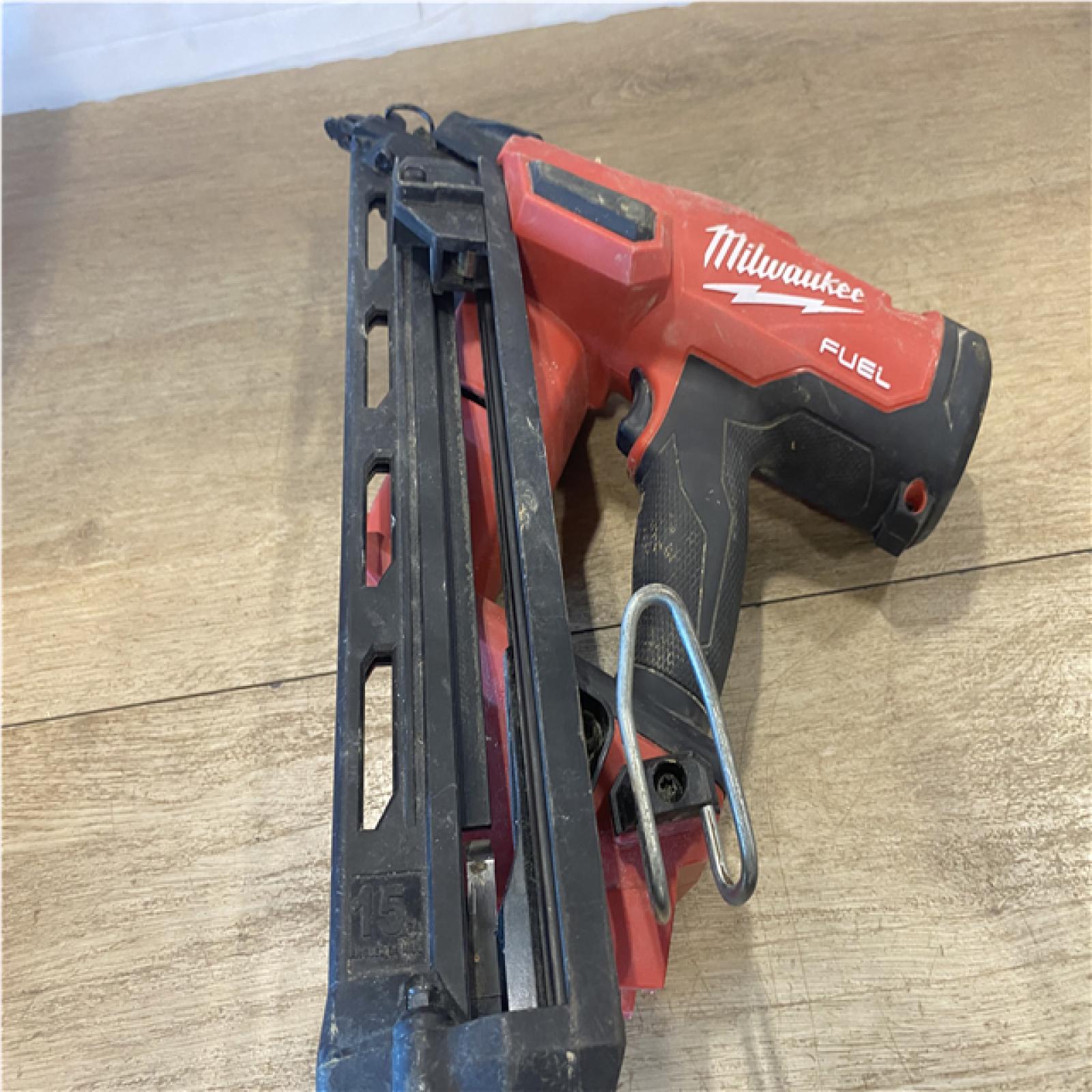 AS-IS Milwaukee FUEL 18V Lithium-Ion Brushless Cordless Gen II 15-Gauge Angled Nailer (Tool-Only)