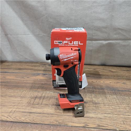 AS-IS Milwaukee 2953-20 18V Lithium-Ion Brushless Cordless 1/4   Hex Impact Driver Bare Tool  Red