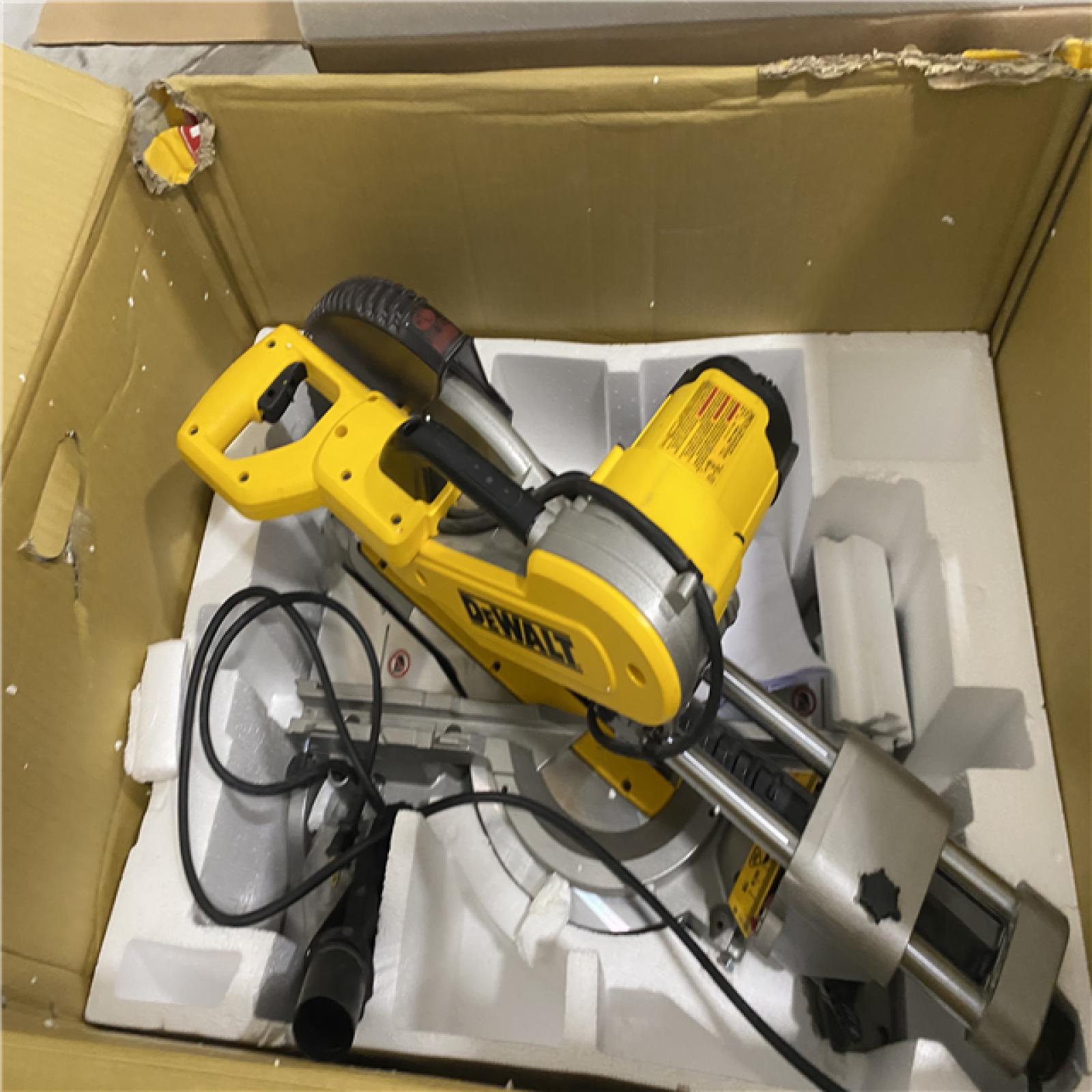 Dallas Location - As-Is DWS779-  DEWALT 15 Amp Corded 12 in. Double Bevel Sliding Compound Miter Saw(Lot Of 2)