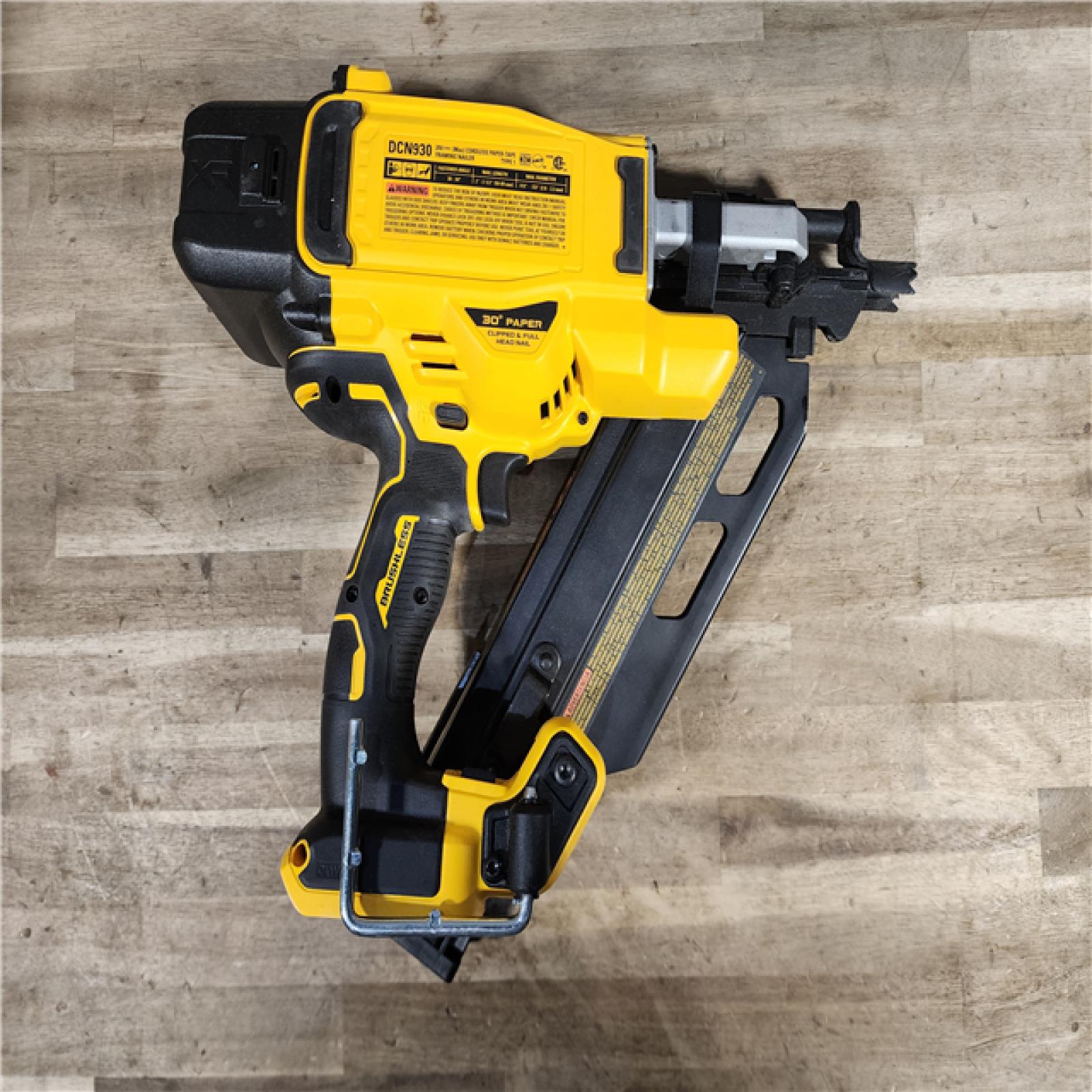 HOUSTON LOCATION - AS-IS DEWALT 20-Volt 30° Cordless Framing Nailer (Tool-Only)