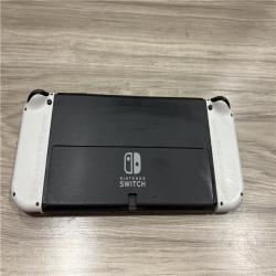 AS-IS Nintendo Switch (OLED) with White Joy-Con