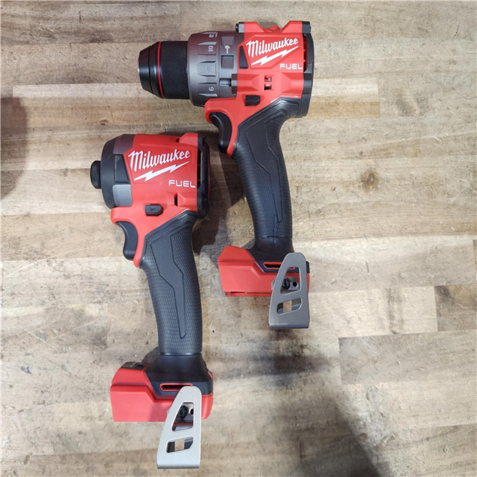 HOUSTON LOCATION - AS-IS (APPEARS LIKE NEW) Milwaukee FUEL 18V Lithium-Ion Brushless Cordless Hammer Drill and Impact Driver Combo Kit