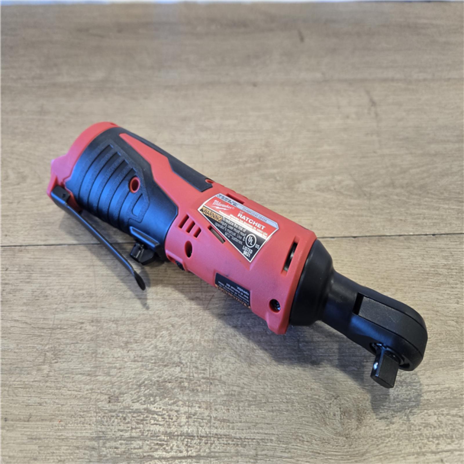 AS-IS Milwaukee 12V Lithium-Ion Cordless 3/8 in. Ratchet (Tool-Only)
