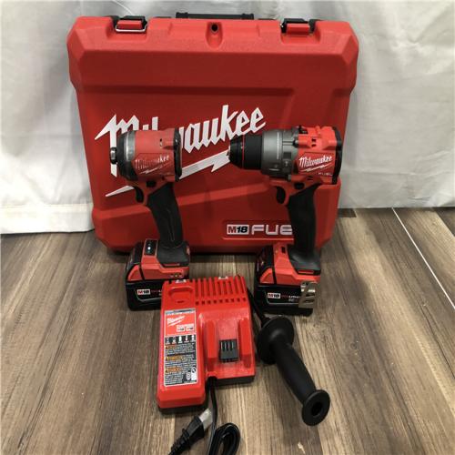 AS-IS Milwaukee FUEL 18V Lithium-Ion Brushless Cordless Hammer Drill and Impact Driver Combo Kit