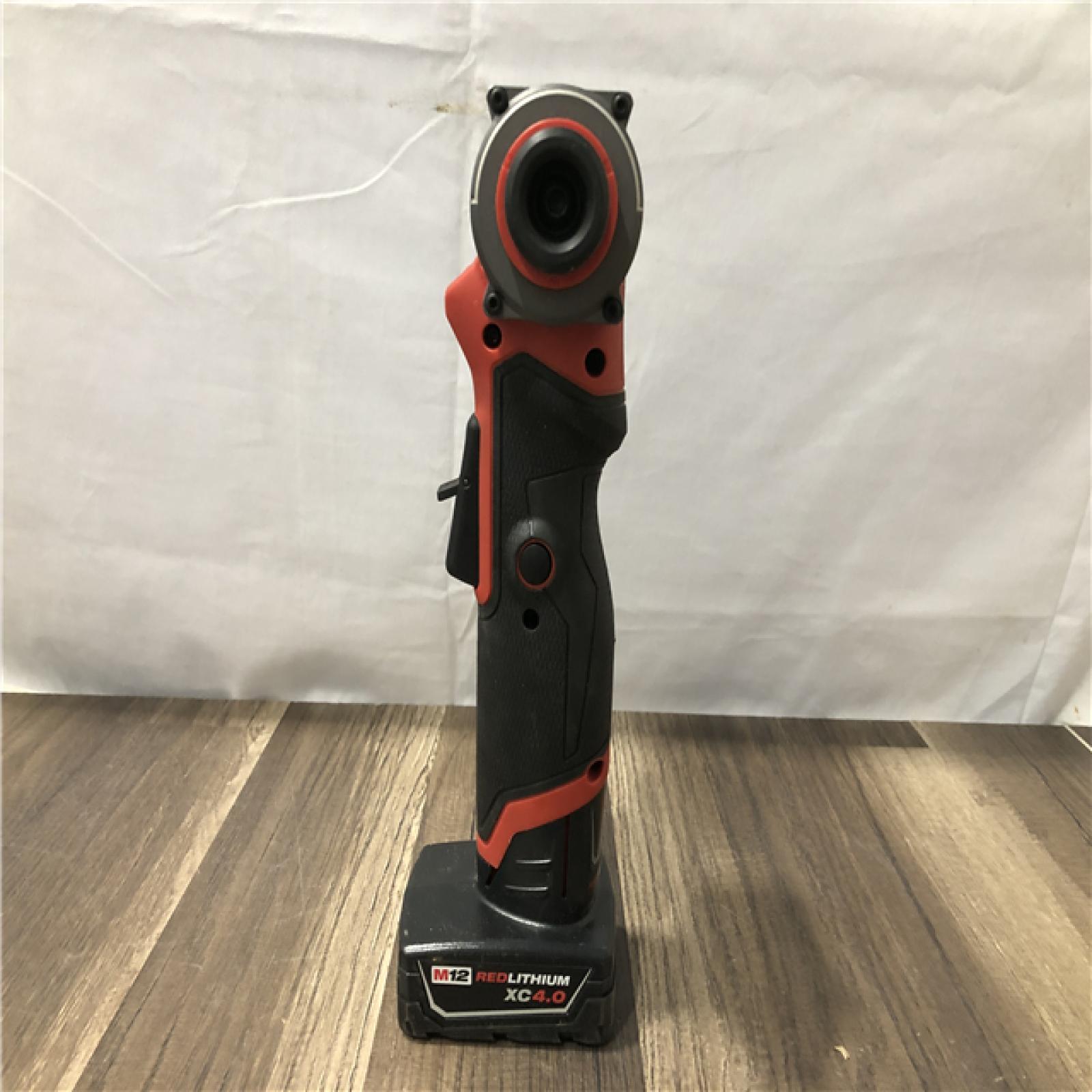 AS-IS Milwaukee FUEL 12V Lithium-Ion Brushless Cordless 1/2 in. x 18 in. Bandfile Kit