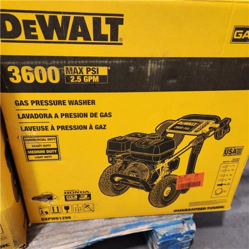 Dallas Location - As-Is DEWALT 3600 PSI 2.5 GPM Gas Pressure Washer-Appears Good Condition
