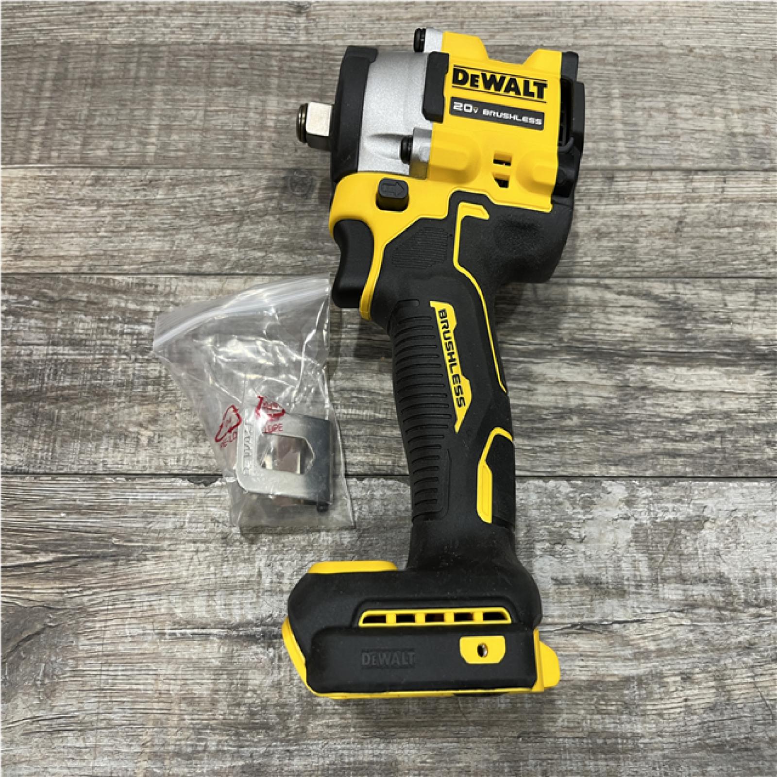 AS-IS DEWALT ATOMIC 20V MAX Cordless Brushless 1/2 in. Variable Speed Impact Wrench (Tool Only)