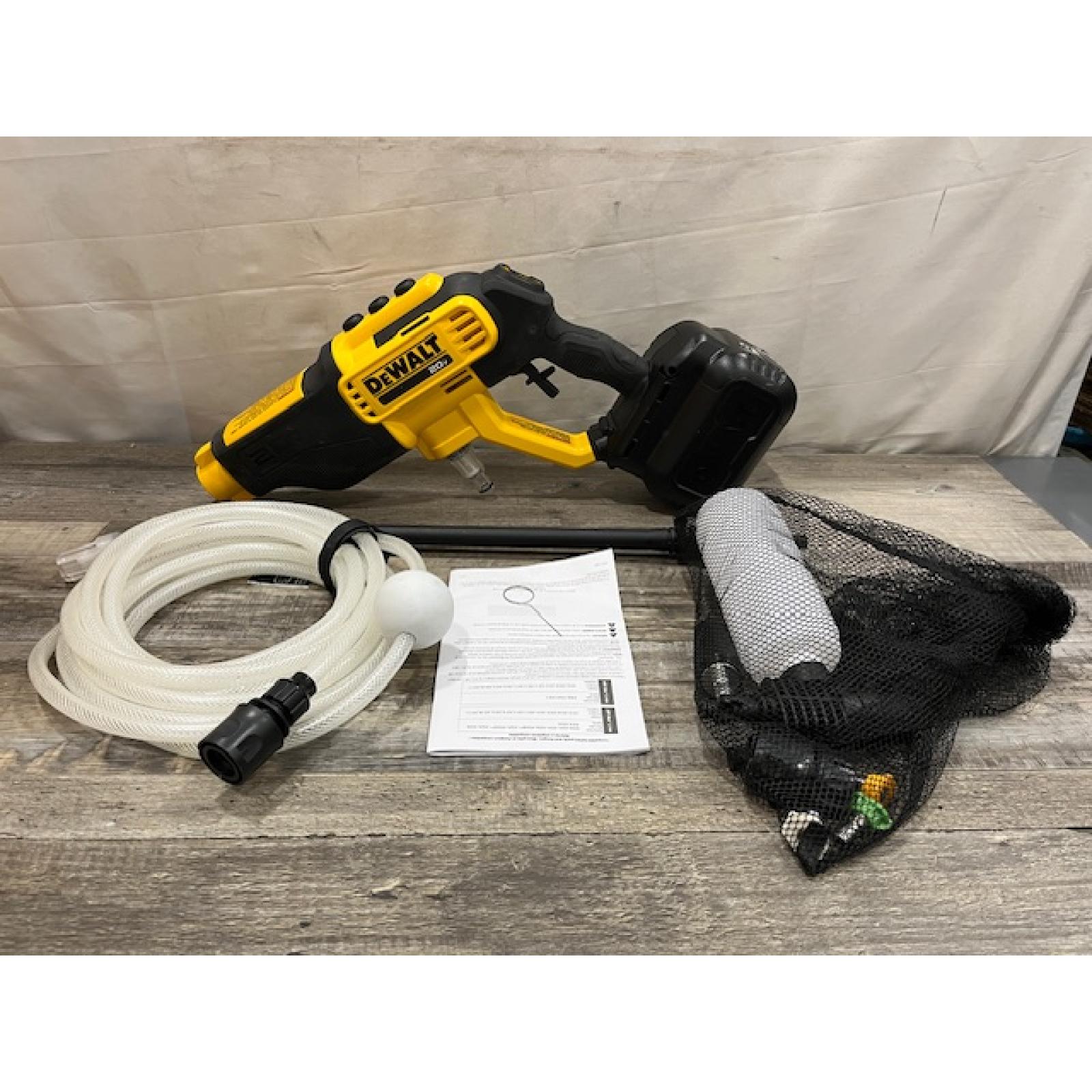 AS-IS DEWALT 20V MAX 550 PSI 1.0 GPM Cold Water Cordless Power Cleaner with 4-Nozzles (Tool Only)