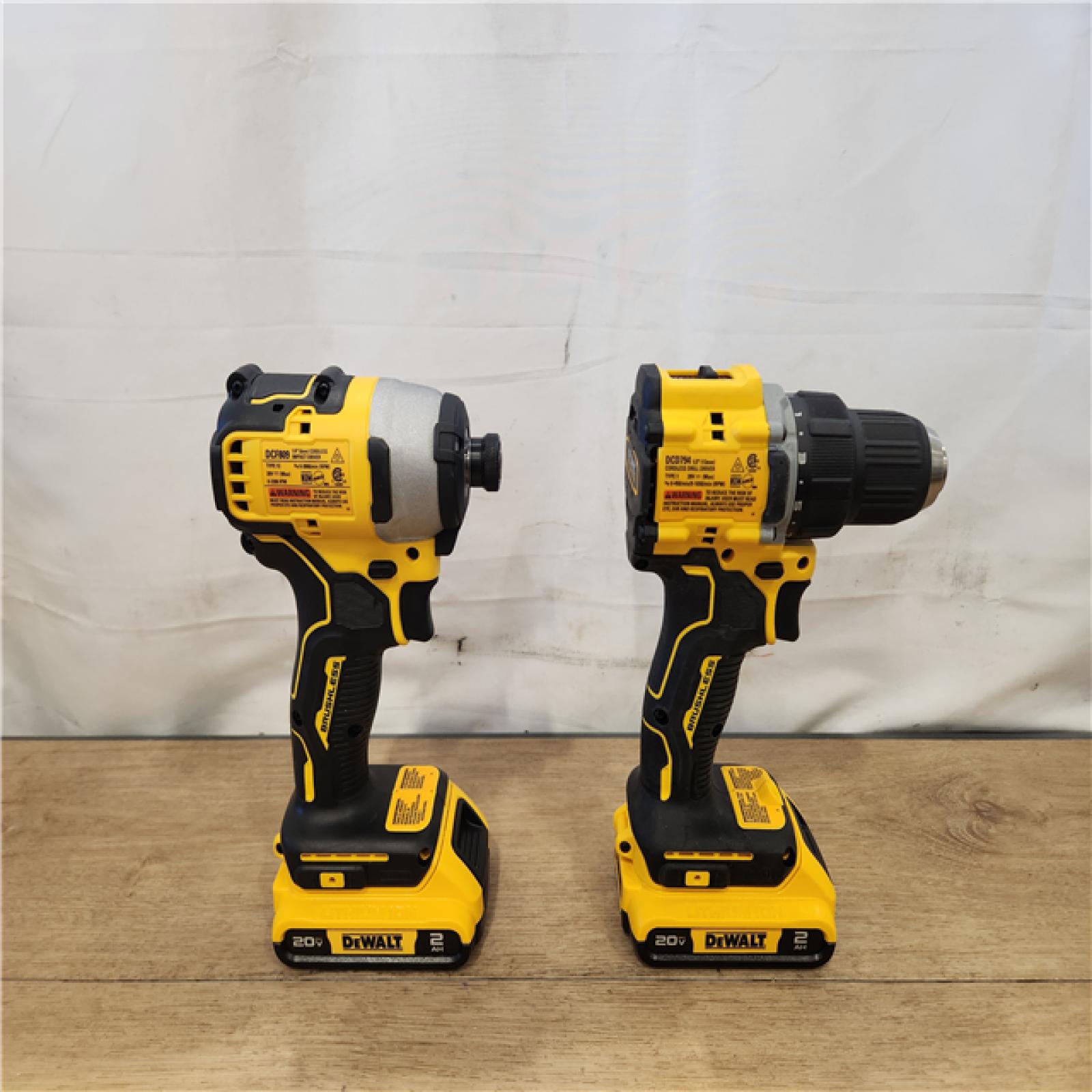 AS-IS- DEWALT ATOMIC 20-Volt MAX Lithium-Ion Cordless (2-Tool) Combo Kit