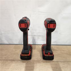 AS-IS- Milwaukee 18V Lithium-Ion Cordless Drill Driver/Impact Driver Combo Kit