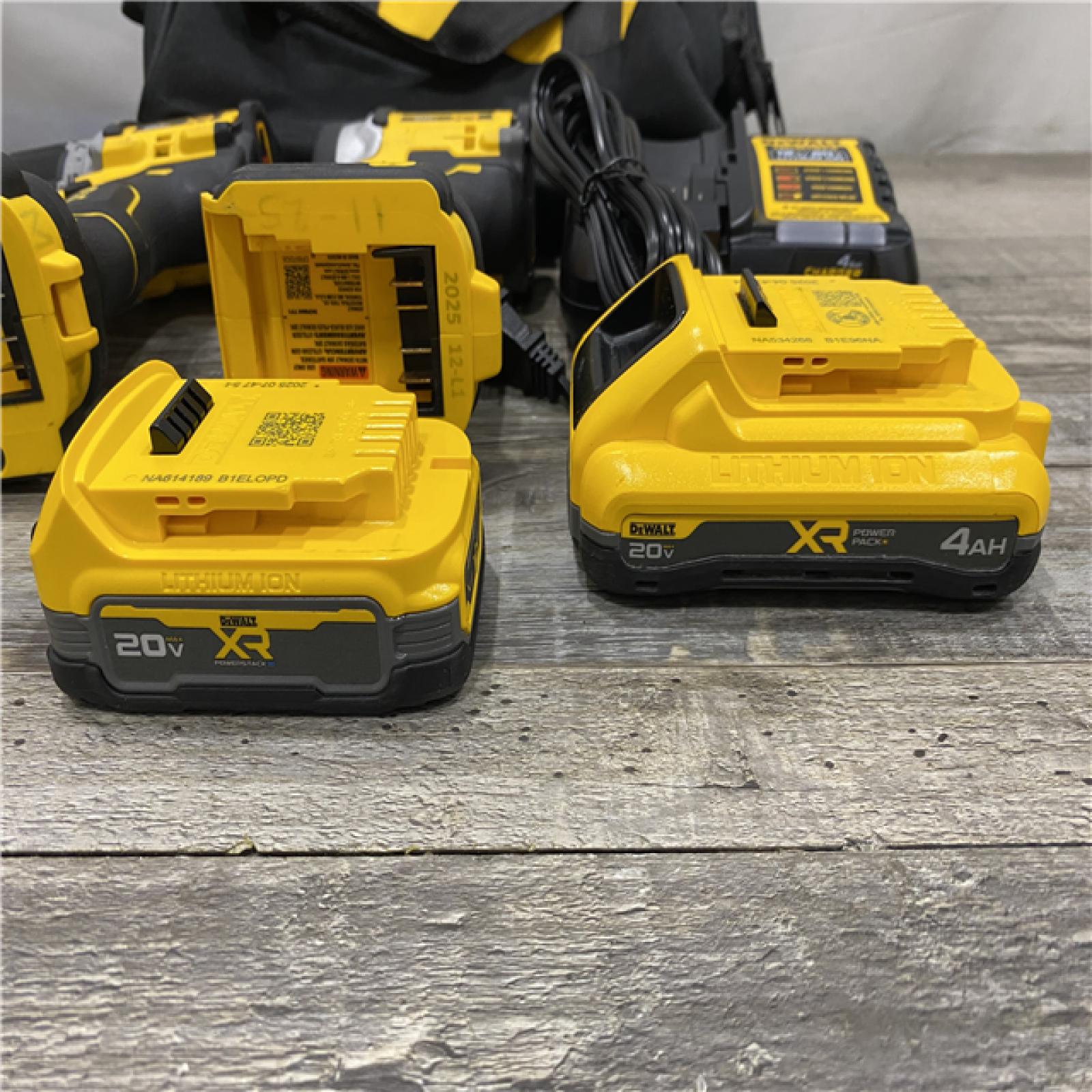 AS-IS DEWALT 20V XR Lithium-Ion Cordless 2-Tool Combo Kit