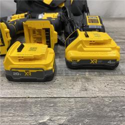 AS-IS DEWALT 20V XR Lithium-Ion Cordless 2-Tool Combo Kit