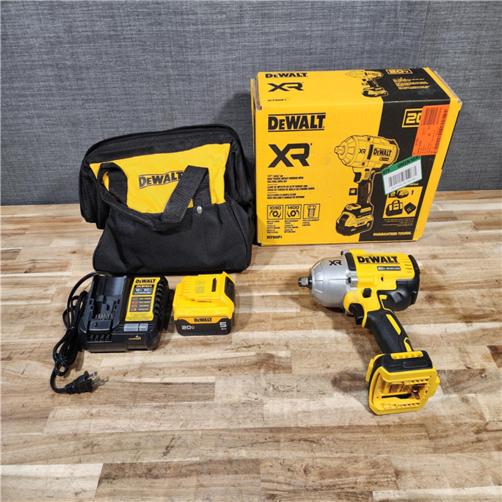 HOUSTON LOCATION - AS-IS DEWALT 20V MAX Lithium-Ion Cordless 1/2 in. Impact Wrench Kit