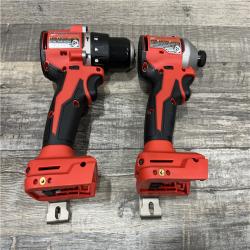 AS-IS Milwaukee 18-Volt Lithium-Ion Brushless Cordless Compact Hammer Drill/Impact Combo Kit