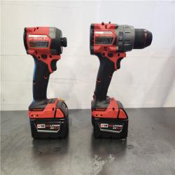 AS-IS- Milwaukee FUEL 18V Lithium-Ion Brushless Cordless Hammer Drill and Impact Driver Combo Kit (2-Tool) with 2 Batteries