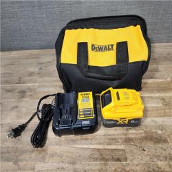 HOUSTON LOCATION - AS-IS (APPEARS LIKE NEW) DEWALT 20V XR Lithium-Ion Cordless Hammer Drill Kit with 8.0 Ah Battery  Charger and Kit Bag