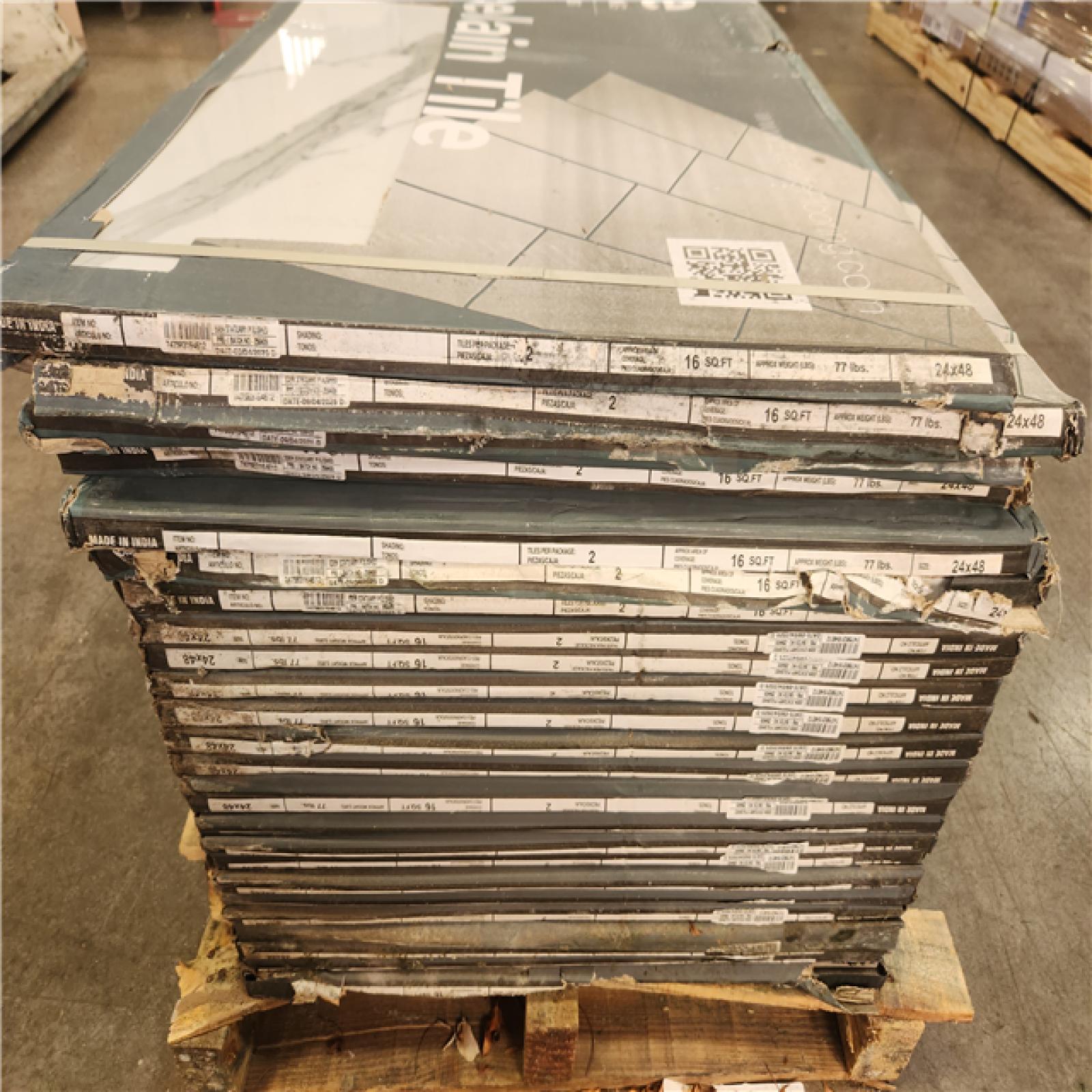 Phoenix AS-IS MSI Ader Tegal 24 in. x 48 in. Polished Porcelain Marble Look Floor and Wall Tile (400 sq. ft./25 Case)