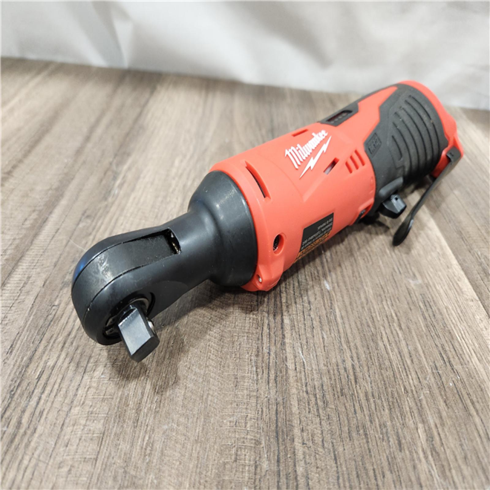 AS-IS- MILWAUKEE .38 in. M12 Cordless Ratchet (Tool-Only)