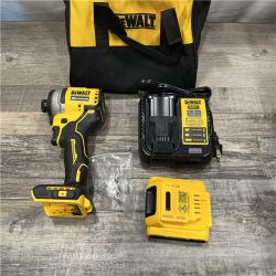 AS-IS DEWALT Atomic 20V Max Lithium-Ion Brushless Cordless Compact 1/4 in. Impact Driver Kit
