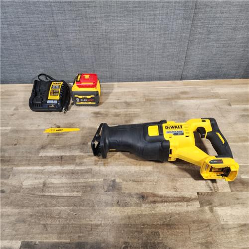 HOUSTON LOCATION - AS-IS FLEXVOLT 60V MAX Cordless Brushless Reciprocating Saw with (1) FLEXVOLT 6.0Ah Battery