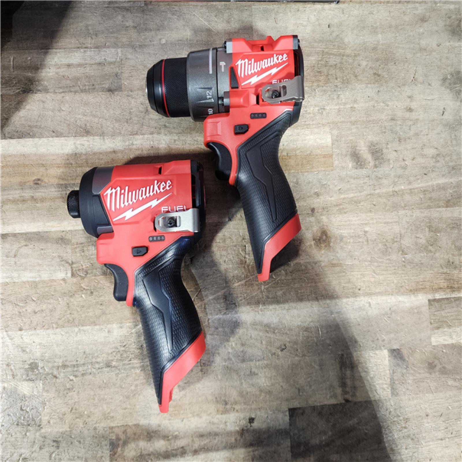 HOUSTON LOCATION - AS-IS (APPEARS LIKE NEW) Milwaukee FUEL 12-Volt Lithium-Ion Brushless Cordless Hammer Drill and Impact Driver Combo Kit