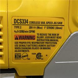 AS-IS DEWALT 20V MAX XR Cordless Brushless Jigsaw (Tool Only)