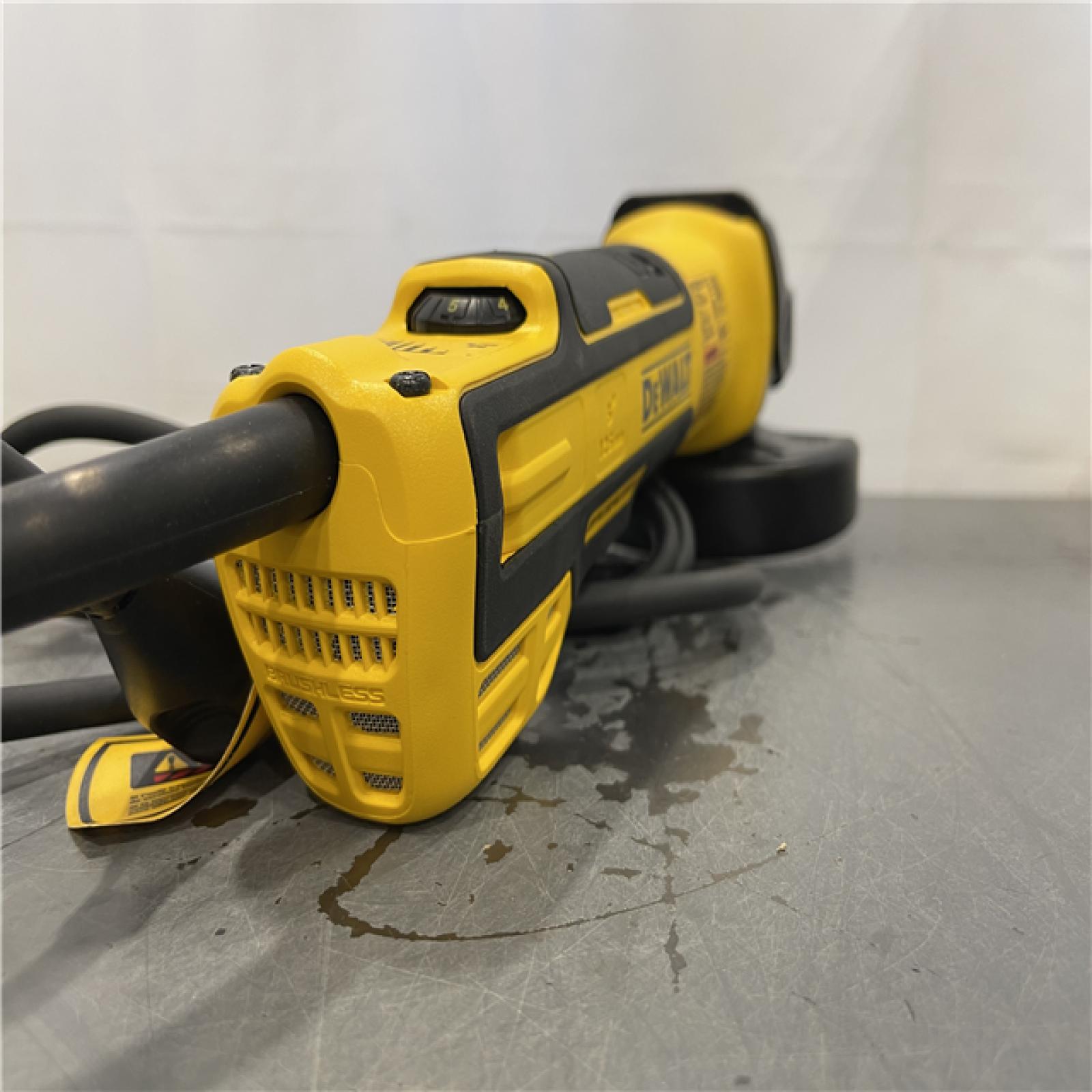 AS-IS - DEWALT 13 Amp Corded 5 in. Brushless Angle Grinder with Slide Switch
