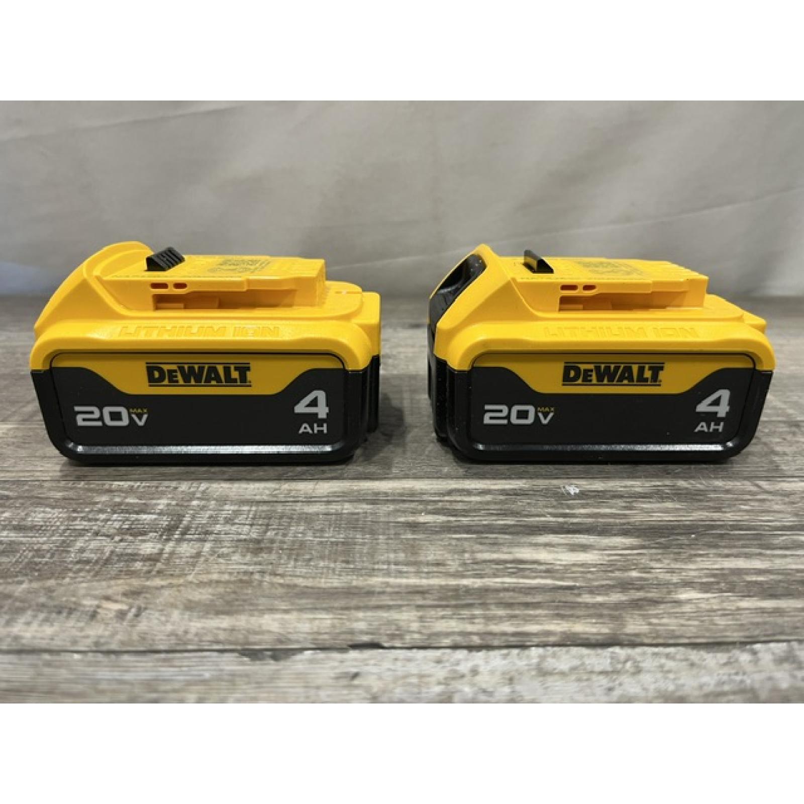 AS-IS DEWALT 20V MAX Premium Lithium-Ion 4.0Ah Battery Pack (2 Pack)