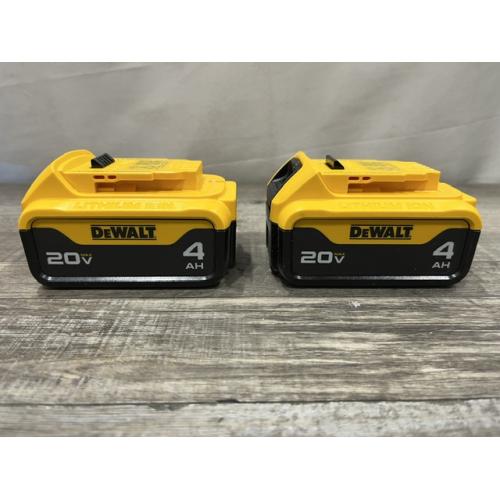 AS-IS DEWALT 20V MAX Premium Lithium-Ion 4.0Ah Battery Pack (2 Pack)