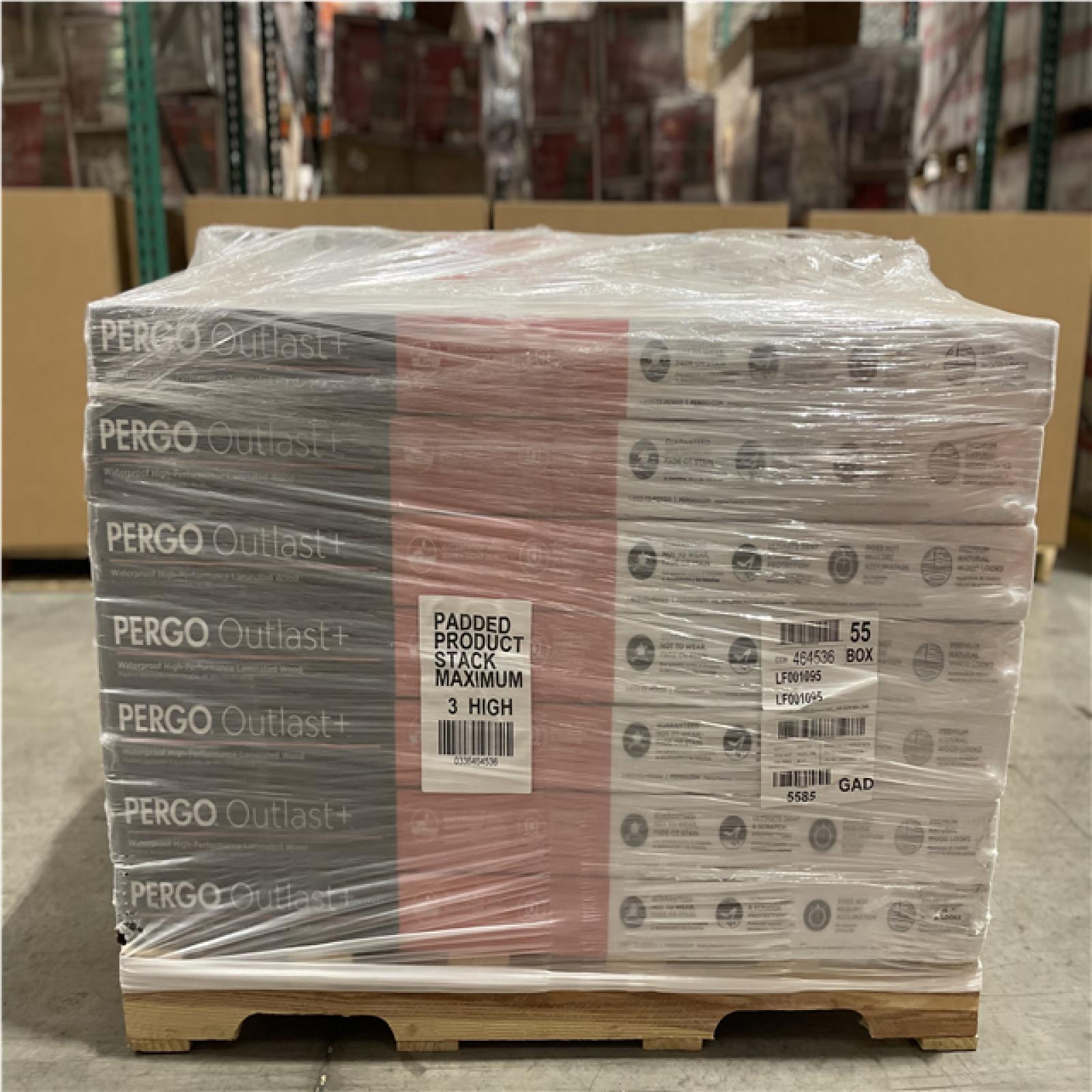 DALLAS LOCATION - Pergo Outlast+ Golden Briar Oak 12 mm T x 7.4 in. W Waterproof Laminate Wood Flooring (19.63 sqft/case)PALLETY-(36 CASE)