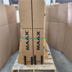 Phoenix 2 NEW MAAX Cyrene 34 in. L x 34 in. W x 76 in. H Corner Center Drain Shower Stall/Kit in White with Clear glass in Brushed Nickel