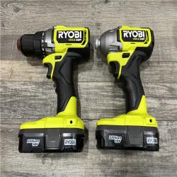 AS-IS RYOBI ONE+ HP 18V Brushless Cordless 2-Tool Combo Kit