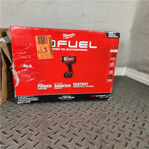Houston Location - As-IS Milwaukee M18 FUEL 1/2 High Torque Impact Wrench with Friction Ring Kit - Appears IN NEW Condition