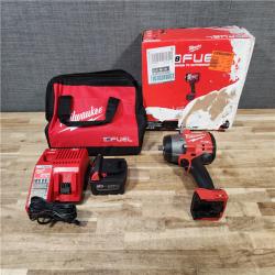 HOUSTON LOCATION - AS-IS (APPEARS LIKE NEW) Milwaukee FUEL 18V Lithium-Ion Brushless Cordless 1/2 in. Impact Wrench w/Friction Ring Kit