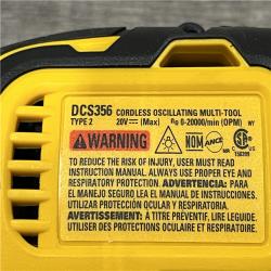AS-IS DEWALT 20V MAX XR Cordless Brushless 3-Speed Oscillating Multi Tool Kit