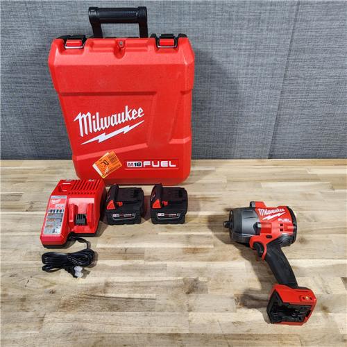 HOUSTON LOCATION - AS-IS Milwaukee M18 FUEL 1/2 in. Cordless Brushless High Torque Impact Wrench Kit (Battery & Charger)