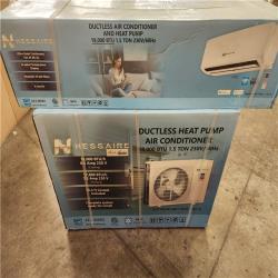 Phoenix NEW Hessaire DIY 21 SEER2 18 000 BTU WiFi 1.5-Ton Ductless Mini Split Air Conditioner  Heat Pump  Variable Speed Inverter-208V/230V (SEALED)