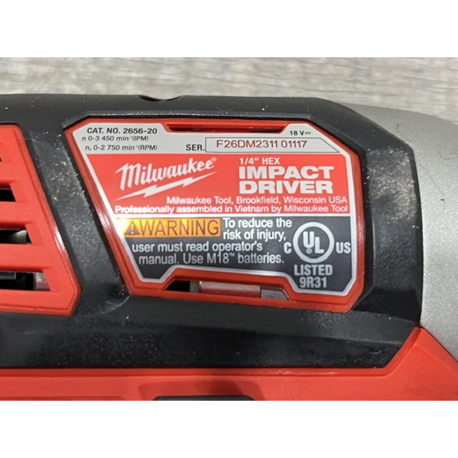 AS-IS Milwaukee 18V Lithium-Ion Cordless Drill Driver/Impact Driver Combo Kit