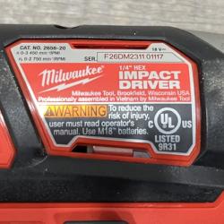 AS-IS Milwaukee 18V Lithium-Ion Cordless Drill Driver/Impact Driver Combo Kit
