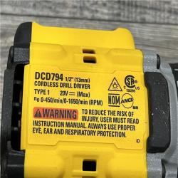 AS-IS DEWALT Atomic 20V Lithium-Ion Cordless Compact 1/2 in. Drill/Driver Kit
