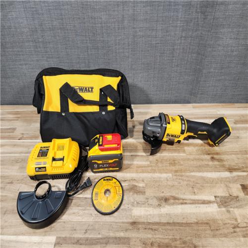 HOUSTON LOCATION - AS-IS (APPEARS LIKE NEW) DeWalt FLEXVOLT 60V Cordless 4-1/2 to 6 in. Grinder Kit (Battery & Charger)
