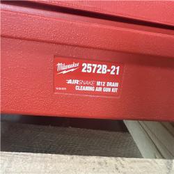 CALIFORNIA AS IS MILWAUKEE AIR SNAKE M12 DRAIN CLEANING AIR GUN KIT